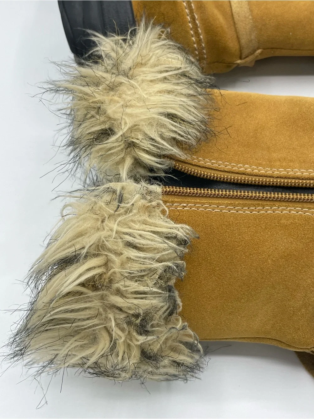 Sorel Northern Lite Tall Suede Zip Boot in Mustard.
